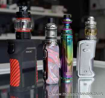 Illegal vapes  and cigarettes seized from shops in Brent