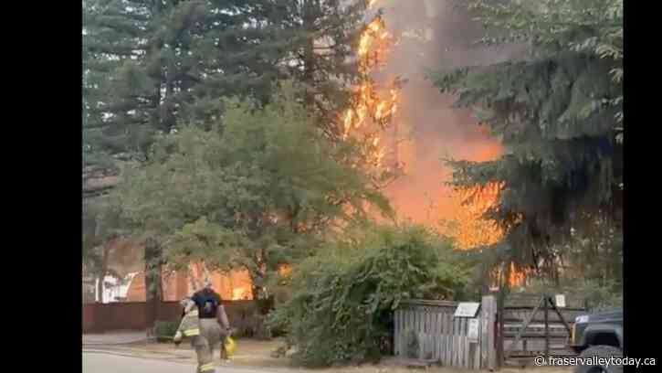 Fire in Hope burns home Tuesday night