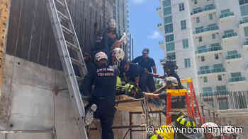 Worker hospitalized after being impaled by rebar at Miami construction site