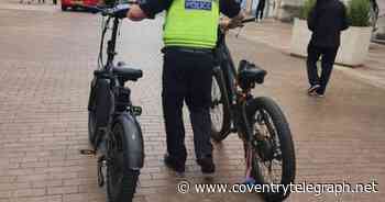 Illegal nuisance e-bikes seized from riders in swoop on Coventry city centre