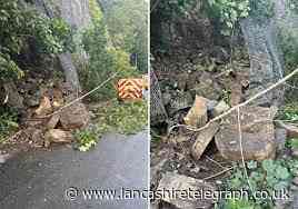 Rockfall on Bacup Road to be cleared by September 2