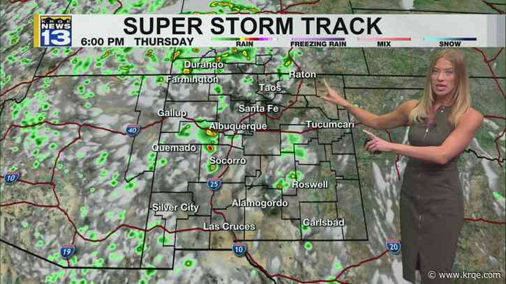 Drier weather and unseasonably cool temperatures around New Mexico