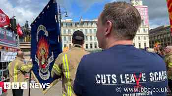 Protests over police and fire funding plans