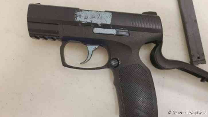 Mission RCMP find black replica gun on woman after she overdoes