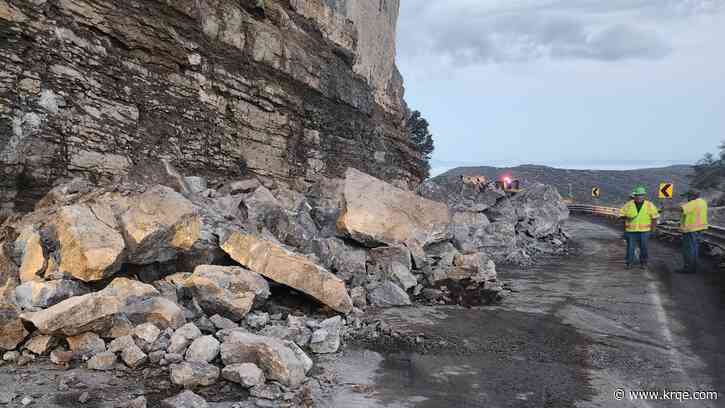 Rockslide closes stretch of Highway 82 near Alamogordo
