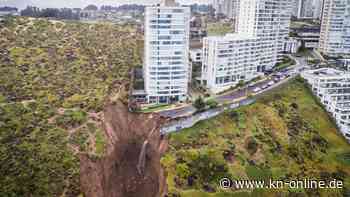 Niederschläge in Chile reißen riesiges Loch in Boden: Wohnblock evakuiert