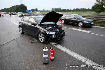 Aquaplaning auf B 28: Auto schleudert gegen Lastwagen