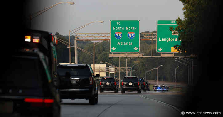 Trump motorcade leaves Fulton County Jail; Heads back to airport