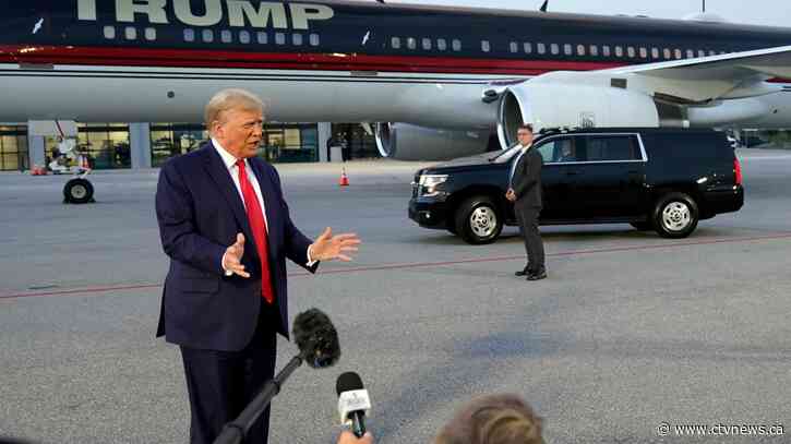 Trump booked at Atlanta jail on election charges, heads home