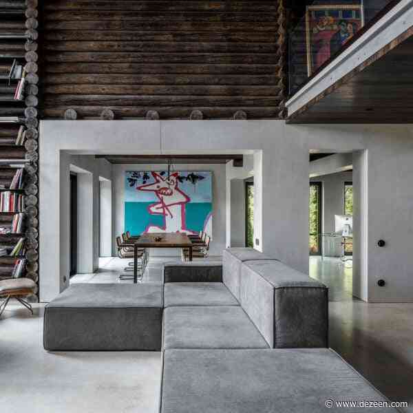 Relogged house by Balbek Bureau reinterprets traditional log cabins