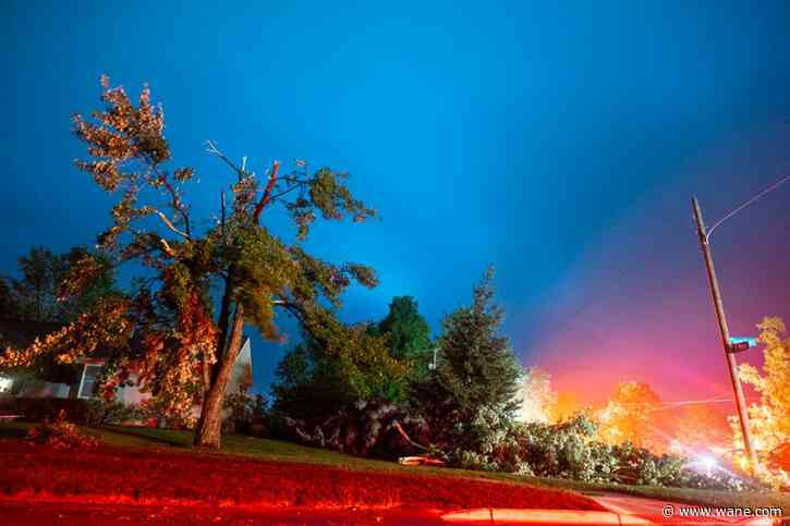 A Michigan storm with 75 mph winds downs trees and power lines; several people are killed