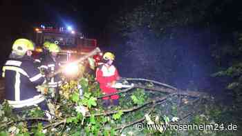 Unwetter fordert die Feuerwehren im Landkreis Mühldorf – Schrecksekunde für Polizisten