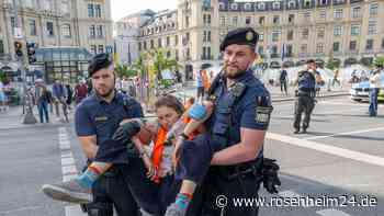 Weitere Proteste durch Klimaaktivisten von „Letzte Generation“ in München