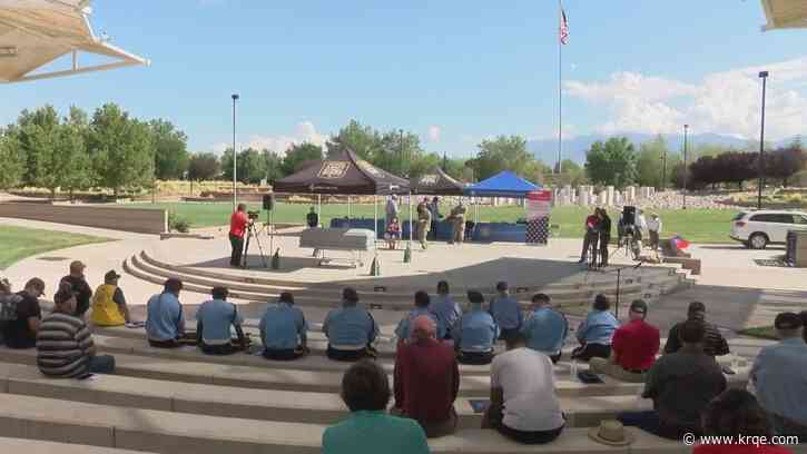Honor guard training held at Veteran's Memorial Park in Albuquerque