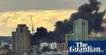 About 100 firefighters tackle huge blaze at east London business centre