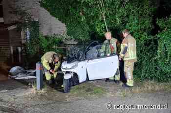 Motorfiets in brand op de Vlasstraat in Purmerend