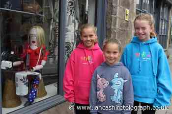 Sisters reveal their favourite sculpture at Bacup Flowerpot Festival