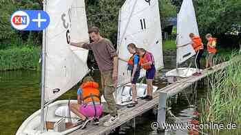 Opti-Spaßtage in Westensee: Nachwuchs lernt Umgang mit der Jolle