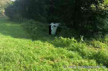 POL-PDTR: Alleinunfall auf der L160: Fahrerin überschlägt sich mit PKW