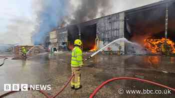 Sheffield firefighters tackle large blaze at recycling centre