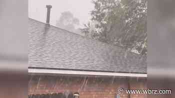 Quick Saturday storm brings much-needed rain, some hail