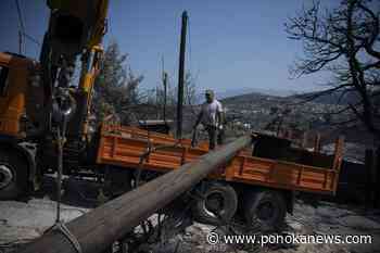 2 arrested for arson as multiple wildfires continue to burn across Greece