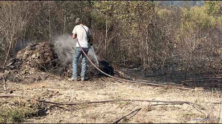 Livingston grass fire contained; up to 40 acres burned