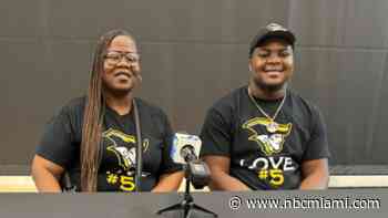 ‘I'm just blessed being here'; American Heritage football player reunites with team, medical staff after collapsing at game