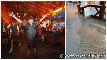 Heftiges Unwetter überrascht Herbstfest-Besucher - und sorgt nicht nur für nasse Lederhosen