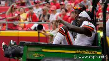 Browns lose WR Grant for year, get Goodwin back