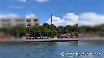 4 people injured, 1 dead after crane collapses near the Mercy Hospital in Coconut Grove