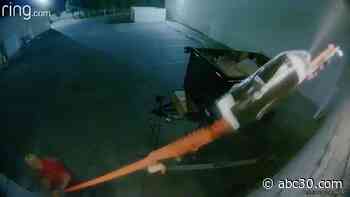 Video shows theft at a small business in Clovis