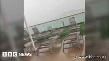 P&O Britannia cruise ship crashes during Mallorca storms