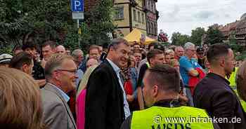 Söder besucht Bamberger Sandkerwa 2023 - und kriegt "üble Fangfrage" gestellt