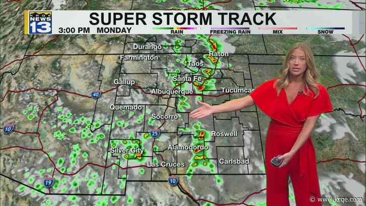 Storm chances to start the week for New Mexico