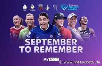 "September to remember": Der Frauensport-Monat September auf Sky Sport