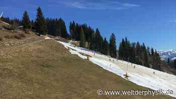 Drohender Schneemangel für europäische Skigebiete