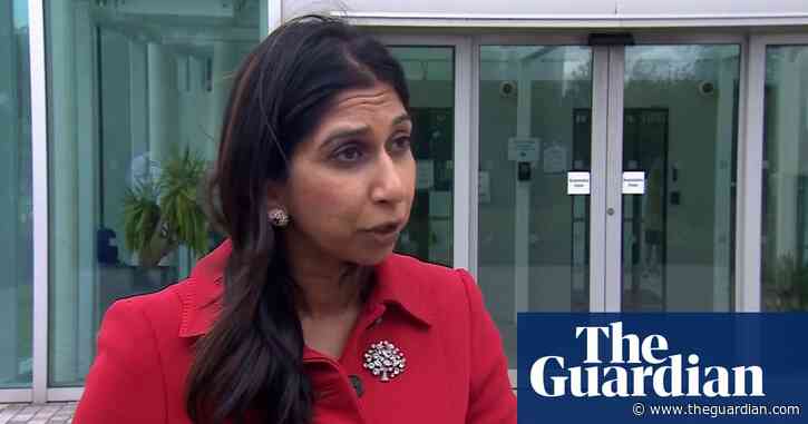 UK flights disruption an 'evolving' situation, says Suella Braverman – video