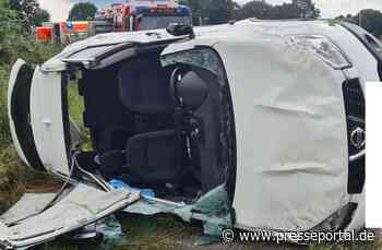 FW Selfkant: Pkw von Fahrbahn abgekommen