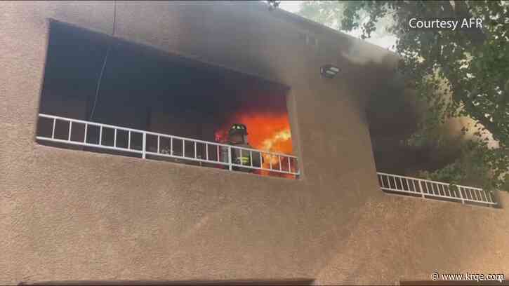 Man accused of breaking into apartment, starting fire appears in court