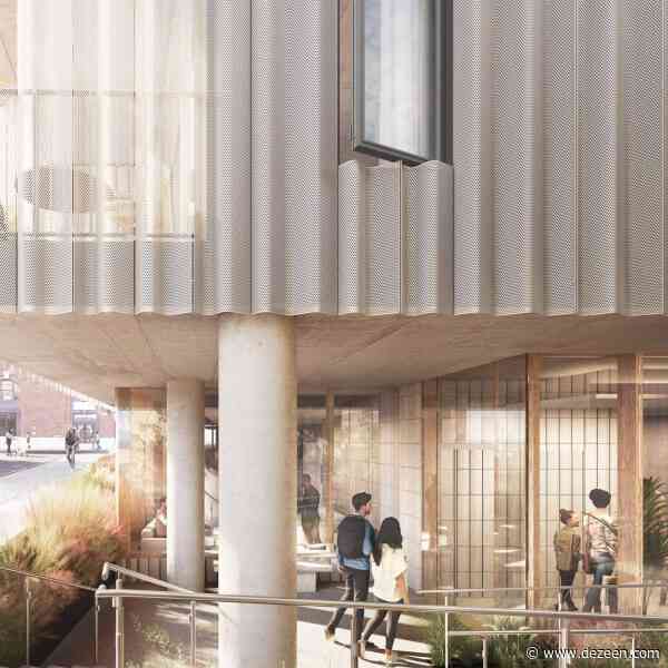 SO-IL designs Brooklyn buildings wrapped in wavy metal skin