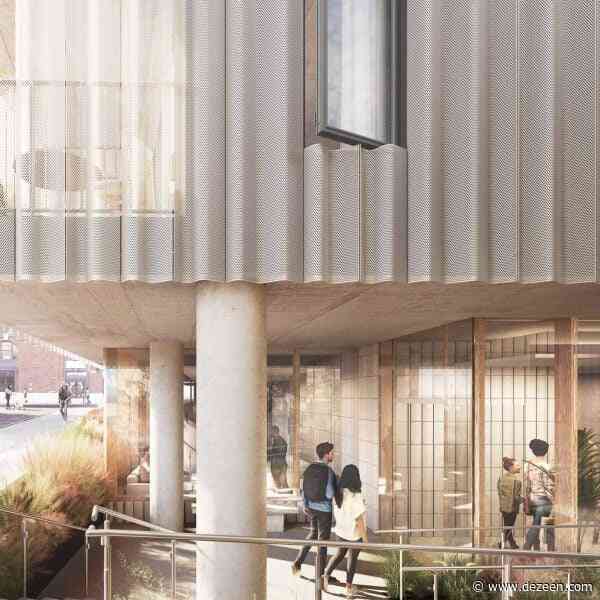 SO-IL designs Brooklyn building wrapped in wavy metal skin