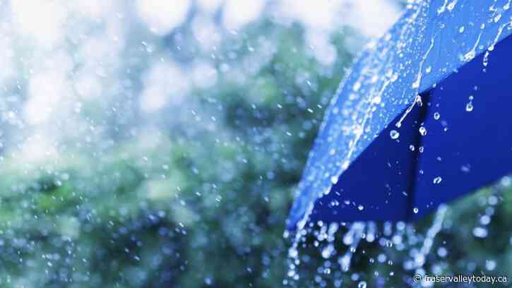 Showers, much cooler weather expected Tuesday in Chilliwack