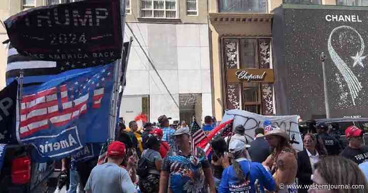 Something Incredible Happened Outside Trump Tower in Aftermath of Mug Shot Release