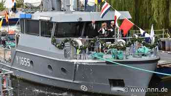 Rostocker Tamsen-Werft tauft zweites Arbeitsboot für die Marine