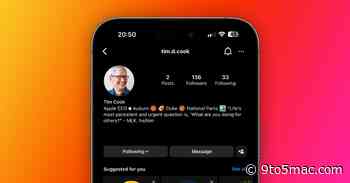 There’s a fake Tim Cook Instagram account and Apple VPs are following it [U]