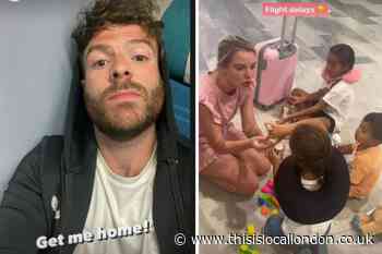 Jordan North and Helen Flanagan impacted by air traffic control fault