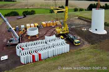 Familie Glammeier baut ein Windrad: Nach neun Tagen steht der Betonturm