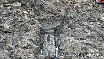 The ancient bridge that once linked England and Wales: Archaeologists discover a 2,000-year-old wooden structure at the River Wye
