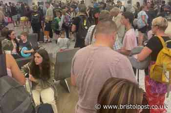 'Manic scenes' at Bristol Airport after couple's holiday cancelled